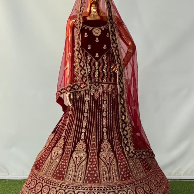Red and Gold Lehenga Choli