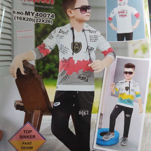 Dark Gray Black Boys Clothing