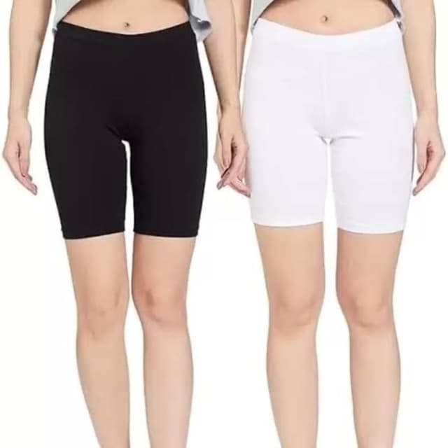 Cycling shorts ( WHITE ) 