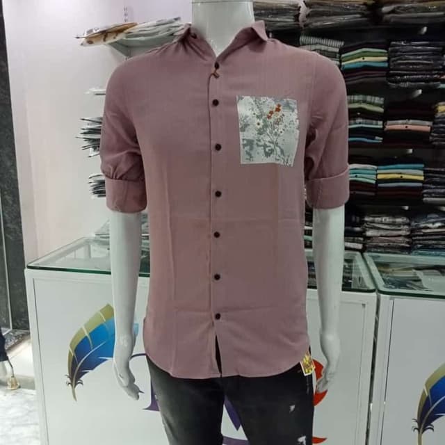 Mauve and White Shirt