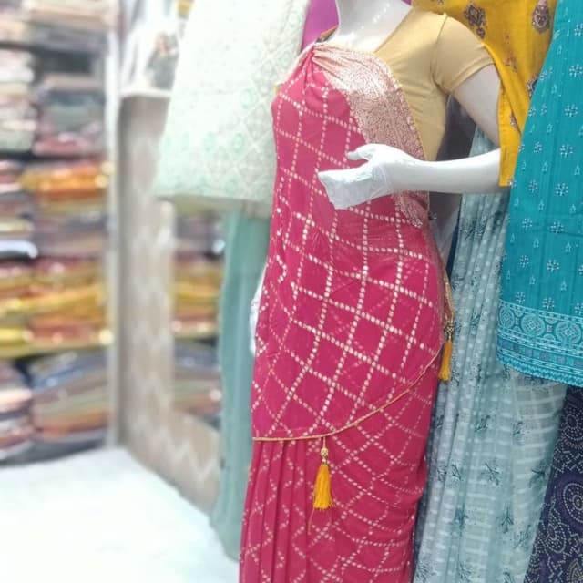 Red and Gold Saree