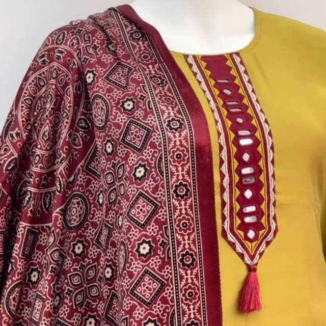 Maroon Salwar Suite