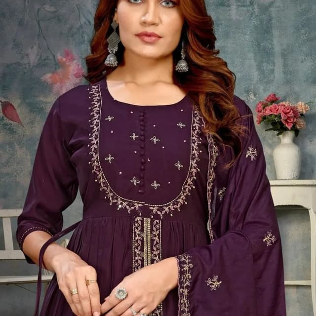 Maroon Salwar Suite