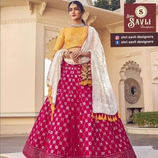 Maroon Lehenga