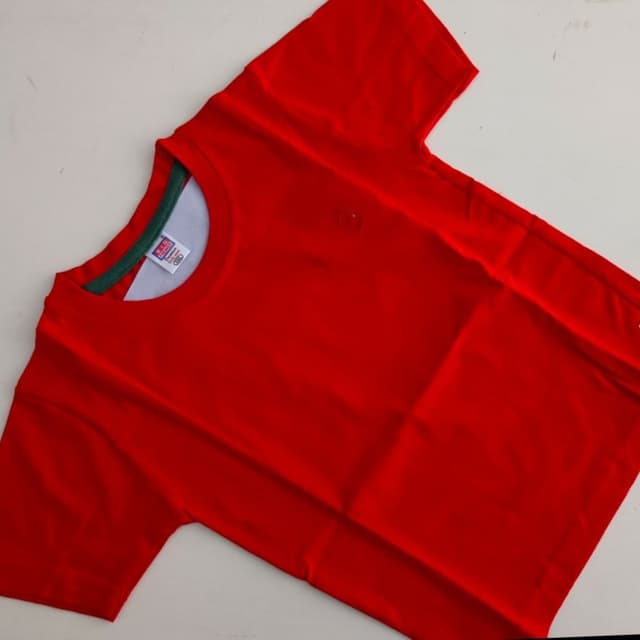 Red, Green, White T-shirt