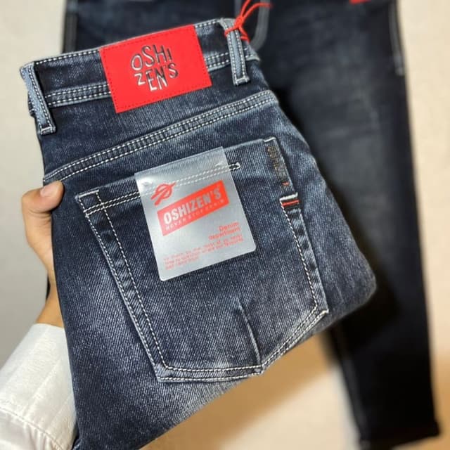 Dark Blue, Red, White Jeans