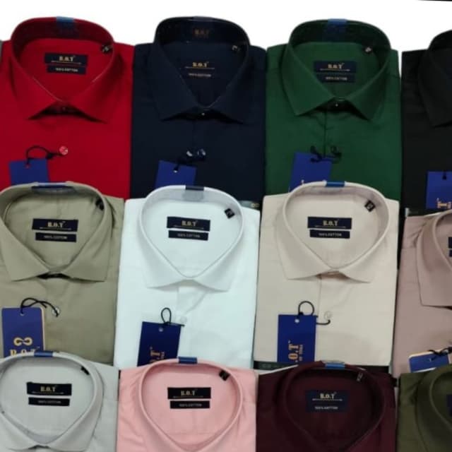 Red, Navy Blue, Green, Black, Beige, White, Pink, Maroon, Olive Green Shirt