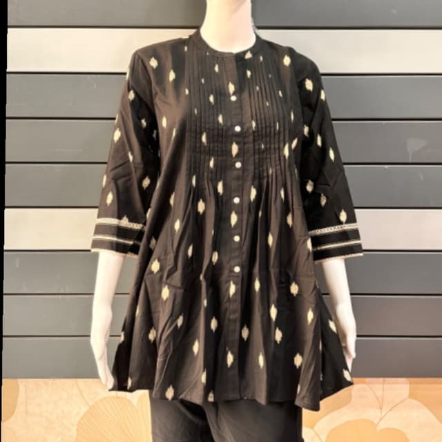 Black and Beige Tunic