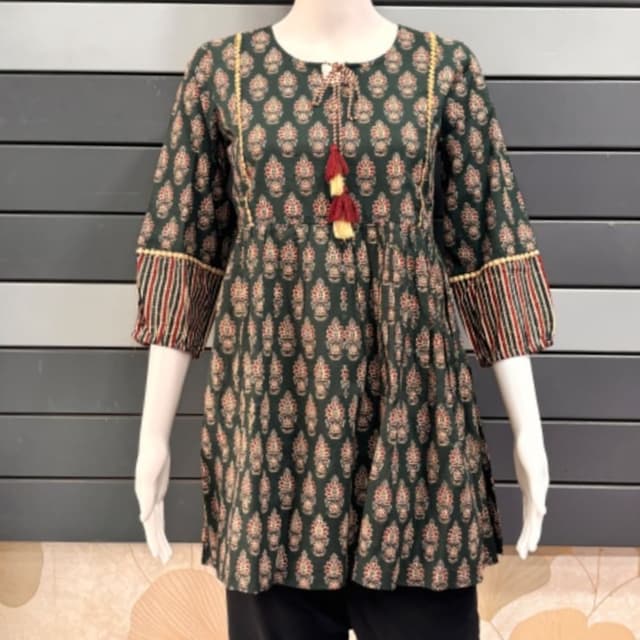Green, Red, Yellow Kurti