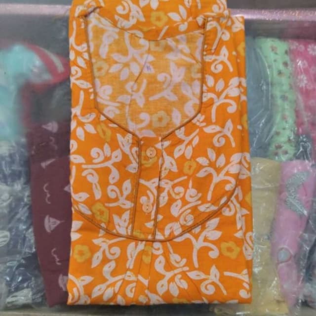 Orange and White Nightgown
