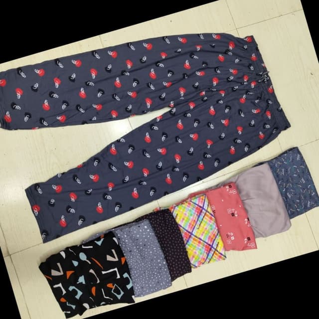 Grey with Red and Black accents Pajama Pants