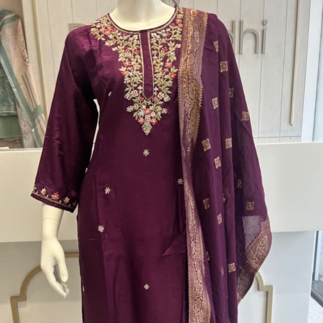 Maroon Salwar Suite