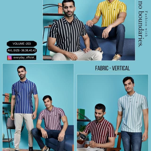 Various, including Black and White, Yellow and White, Dark Blue and White, Maroon and White, and Light Green and White Polo Shirts