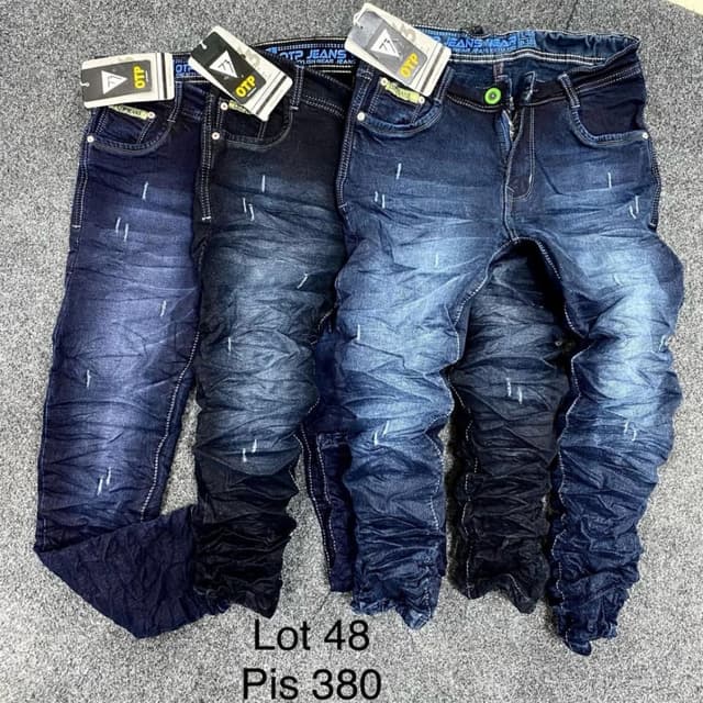Various shades of blue and black Jeans