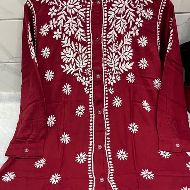 Red and White Shirt