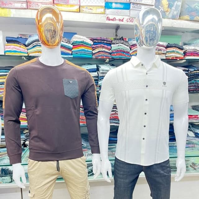 Brown and Beige Shirt
