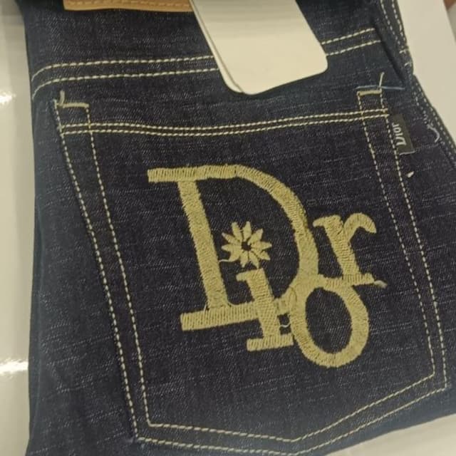 Dark Blue, Beige Jeans