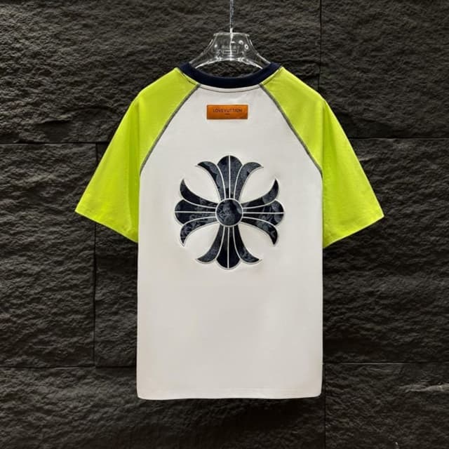 White, Neon Green, Black, Navy T-shirt