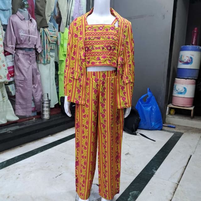 Yellow and Pink Co-ord Set
