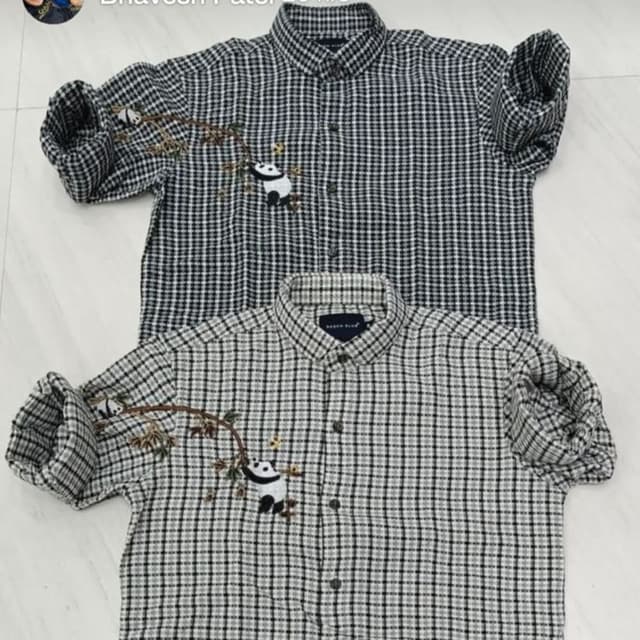 Black and White, Green and White Shirt