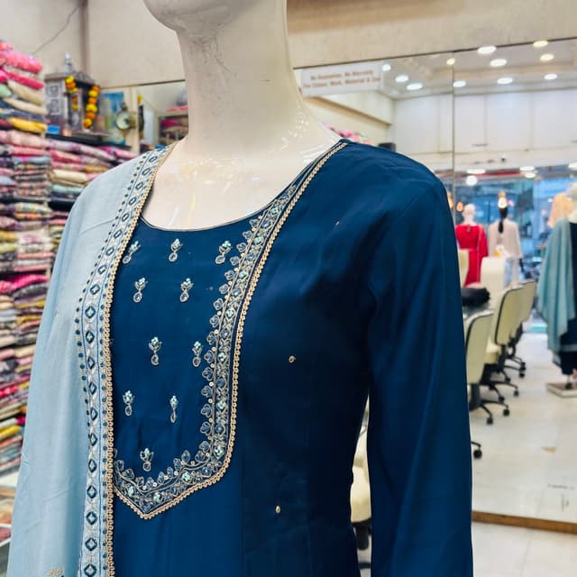 Navy Blue Salwar Suite