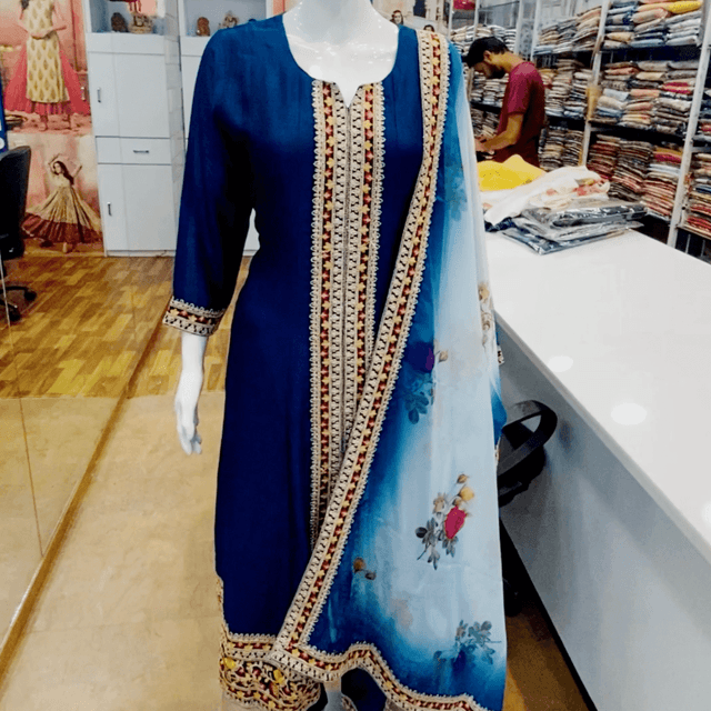 Navy Blue Salwar Suite