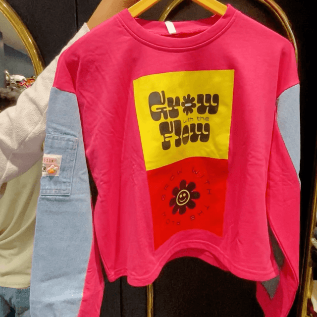 Yellow Dark Gray Topwear