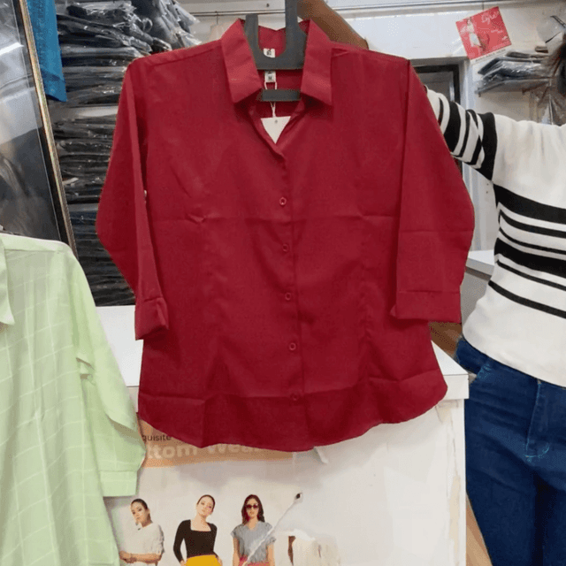 Dark Gray Maroon Topwear