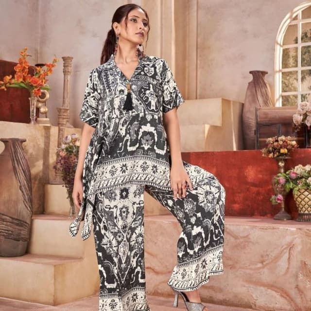 Black and White Co-ord Set