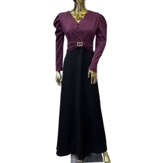 Black and Purple Dress