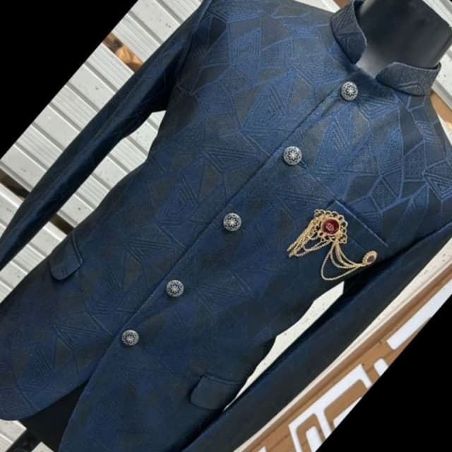Navy Blue and Black Jacket