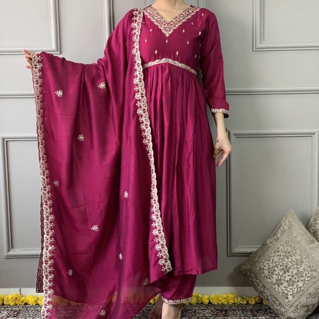 Pant Pair (Kurti/Pant/Dupatta)