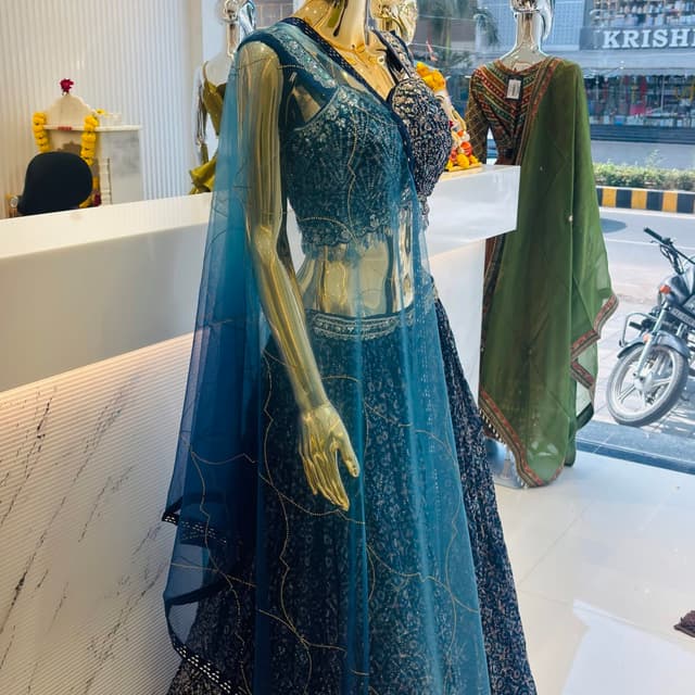 Navy Blue Lehenga