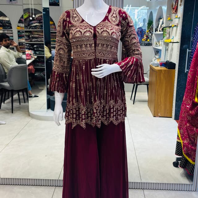 Maroon Salwar Suite