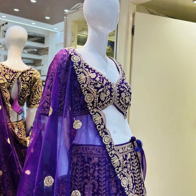 Navy Blue Lehenga