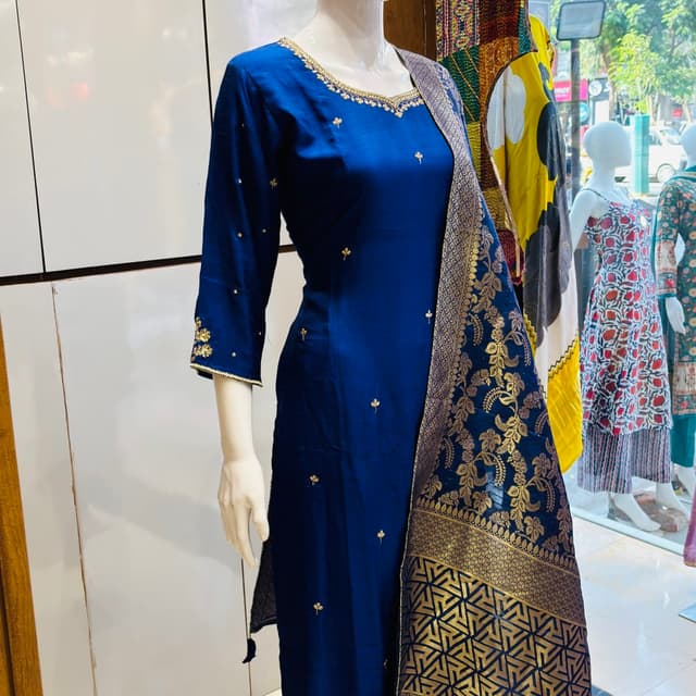 Navy Blue Salwar Suite
