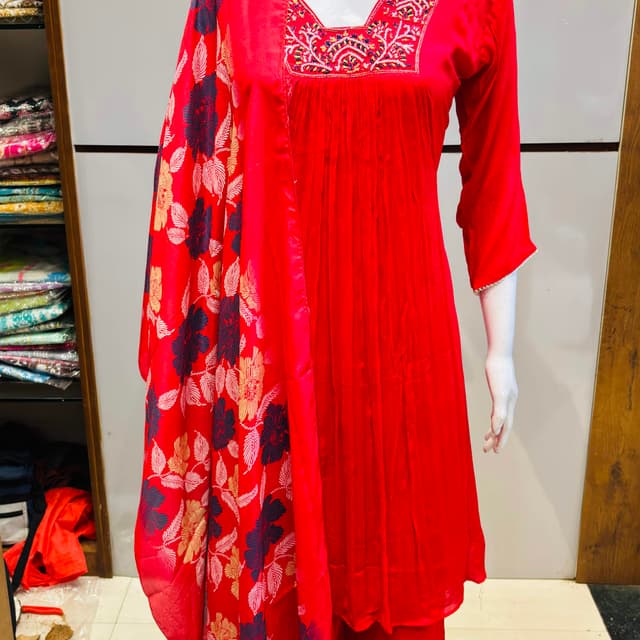 Maroon Salwar Suite
