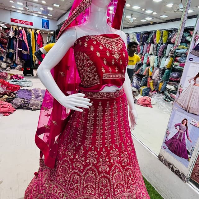 Red and Gold Lehenga Choli