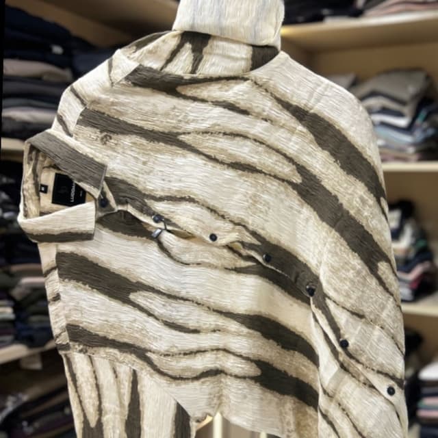 Beige and Brown Shirt