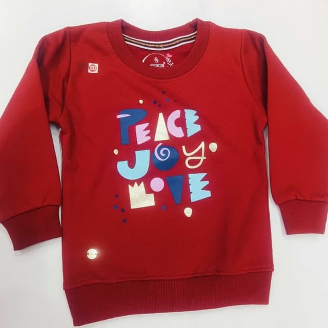 Red, with multicolored accents Sweatshirt