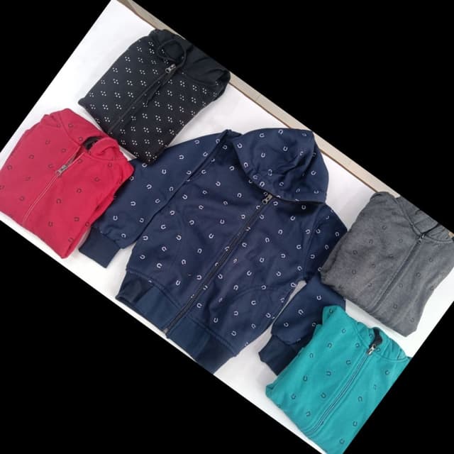 Red, Black, Navy Blue, Gray, and Teal Hoodie