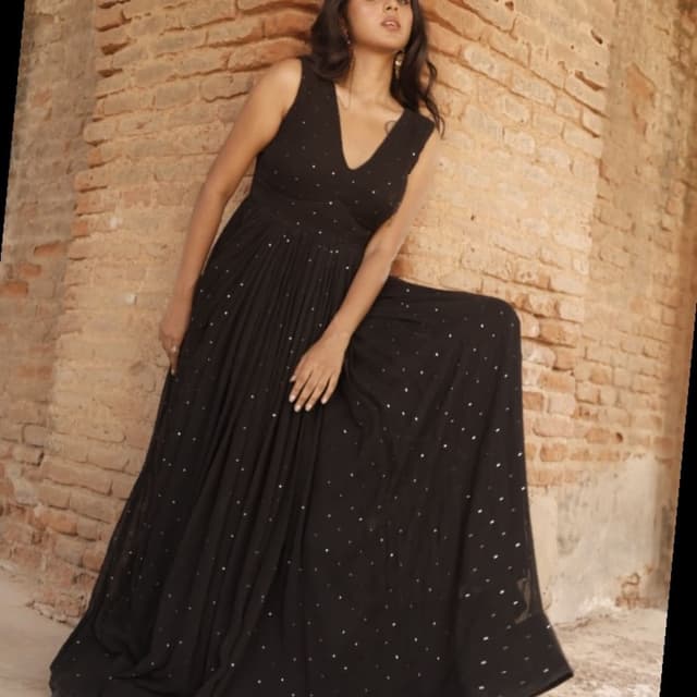 Black with silver accents Dress