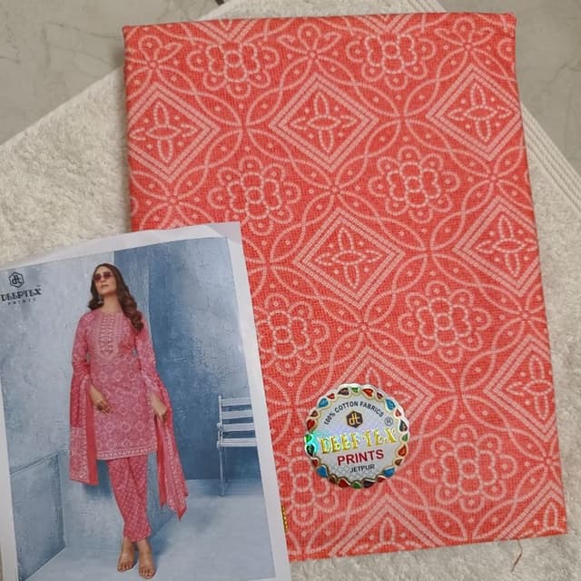 Pink and White Salwar Kameez