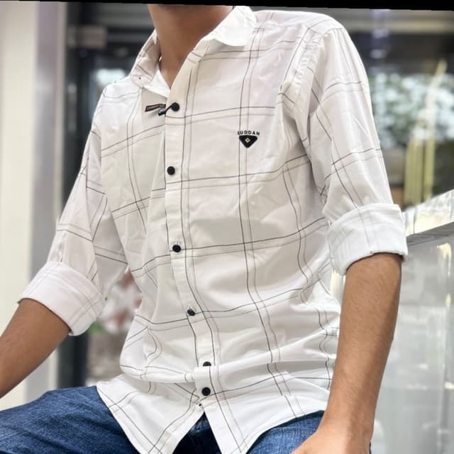White and Black Shirt