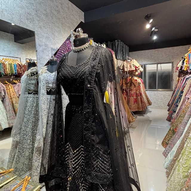 Navy Blue Lehenga