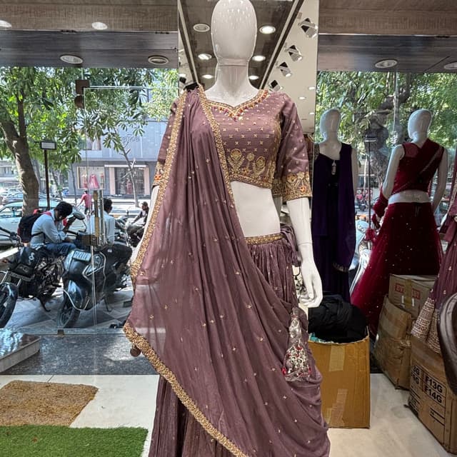 Maroon Lehenga