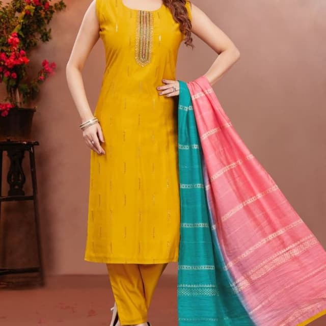 Yellow Salwar Suite