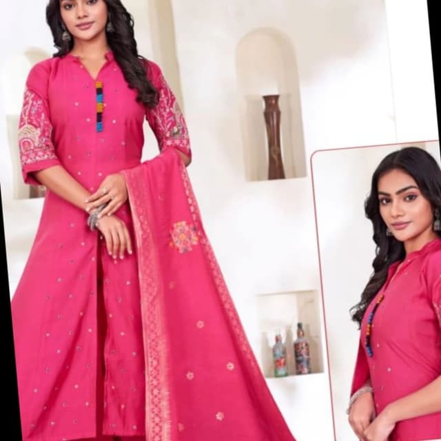 Magenta Salwar Kameez