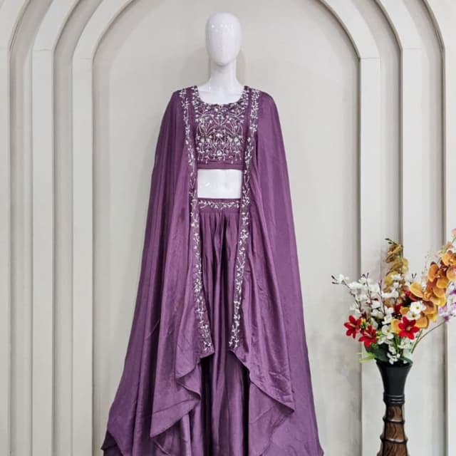 Purple Lehenga Set