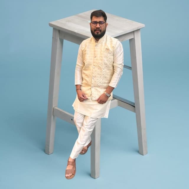 White Sherwani